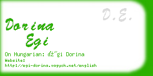 dorina egi business card